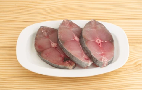 King Fish (Vanjaram) Frozen Boneless  – Skinless Clean Cuts – 1kg