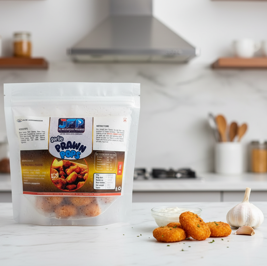 Frozzo Garlic Prawn Pops – Ready to Fry | 180g